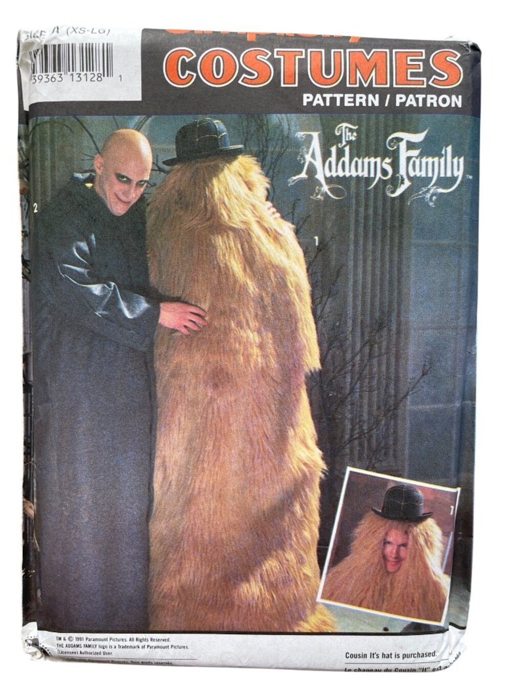 Vintage 90s Simplicity 7992 Sewing Pattern XS-Large Addams Family Costumes UNCUT